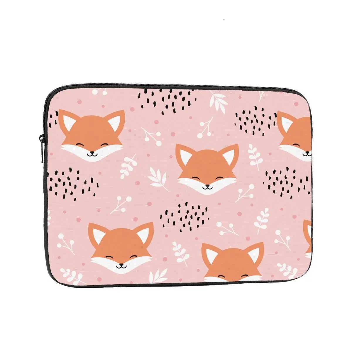 Fox Flower Floral Laptop Bag Case 10 12 13 15 17 Inch Notebook Liner Sleeve Tablet Shockproof Case BagW251015