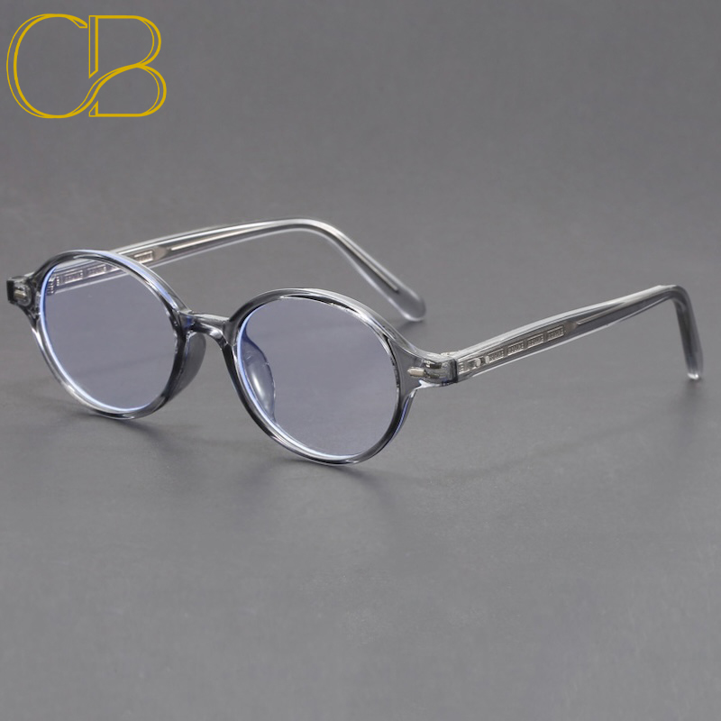 Oval Anti Blue Light Glasses, Office Work Online Class Essential, Reduce Eye Strain, Small Round Women Men Classic Nerd, Blocking Rays Prescription Op