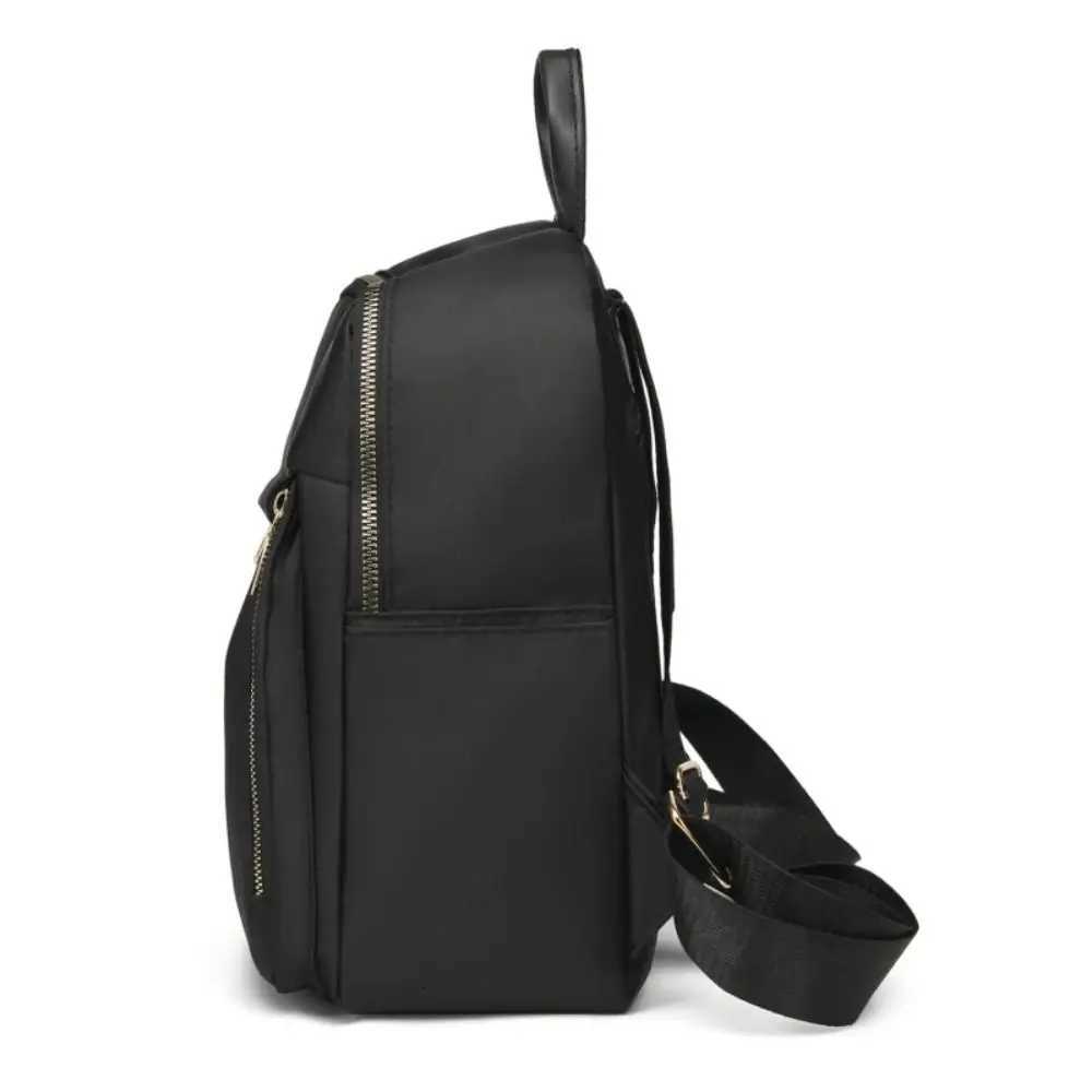 Simple Black Large Capacity Backpacks Women Travel Bag Solid Harajuku Student Schoolbag Oxford Backpack Unisex BagsT251016