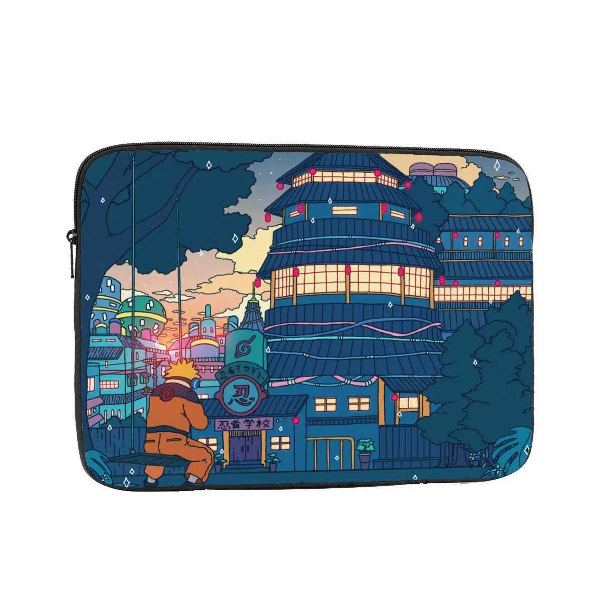 Anime Manga City Night Kawaii Cool 12 13 15 17 Inch Laptop Liner Sleeve Notebook Bag Case Shockproof Case BagW251015