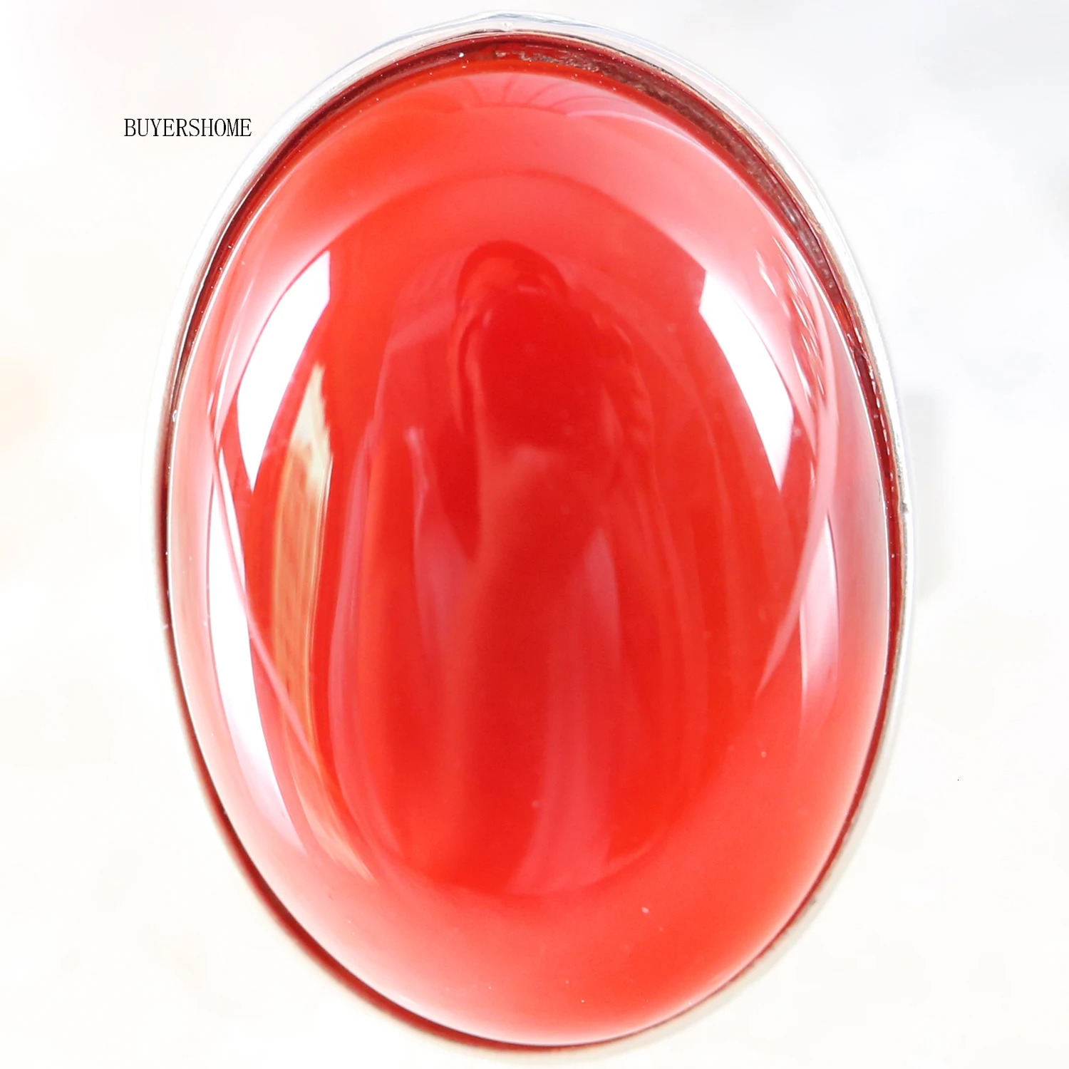 Pink Crystal Finger Ring Natural Stone Oval CAB Cabochon Bead White Opal Rhodonite Malachite Onyx Adjustable Ring For Women Man 251009
