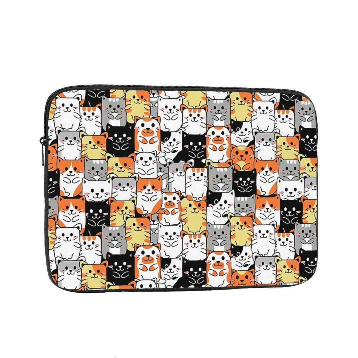 Cute Cats Face Notebook Laptop Bag Case Pouch 10 12 13 15 17 Inch Notebook Sleeve Cover Bag Tablet Shockproof Case BagW251015