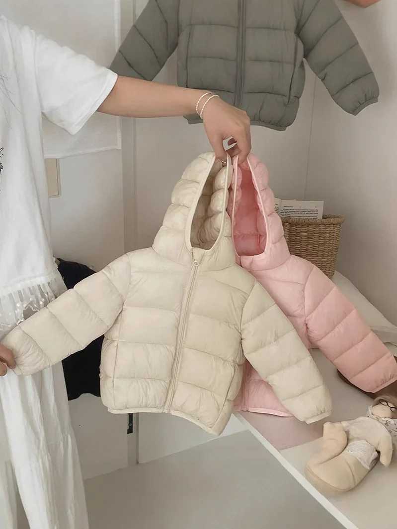 Winter Kids Hooded Coat Unisex Warm Cotton Jacket for Boys Girls Casual Children Thickened OuterwearT251016