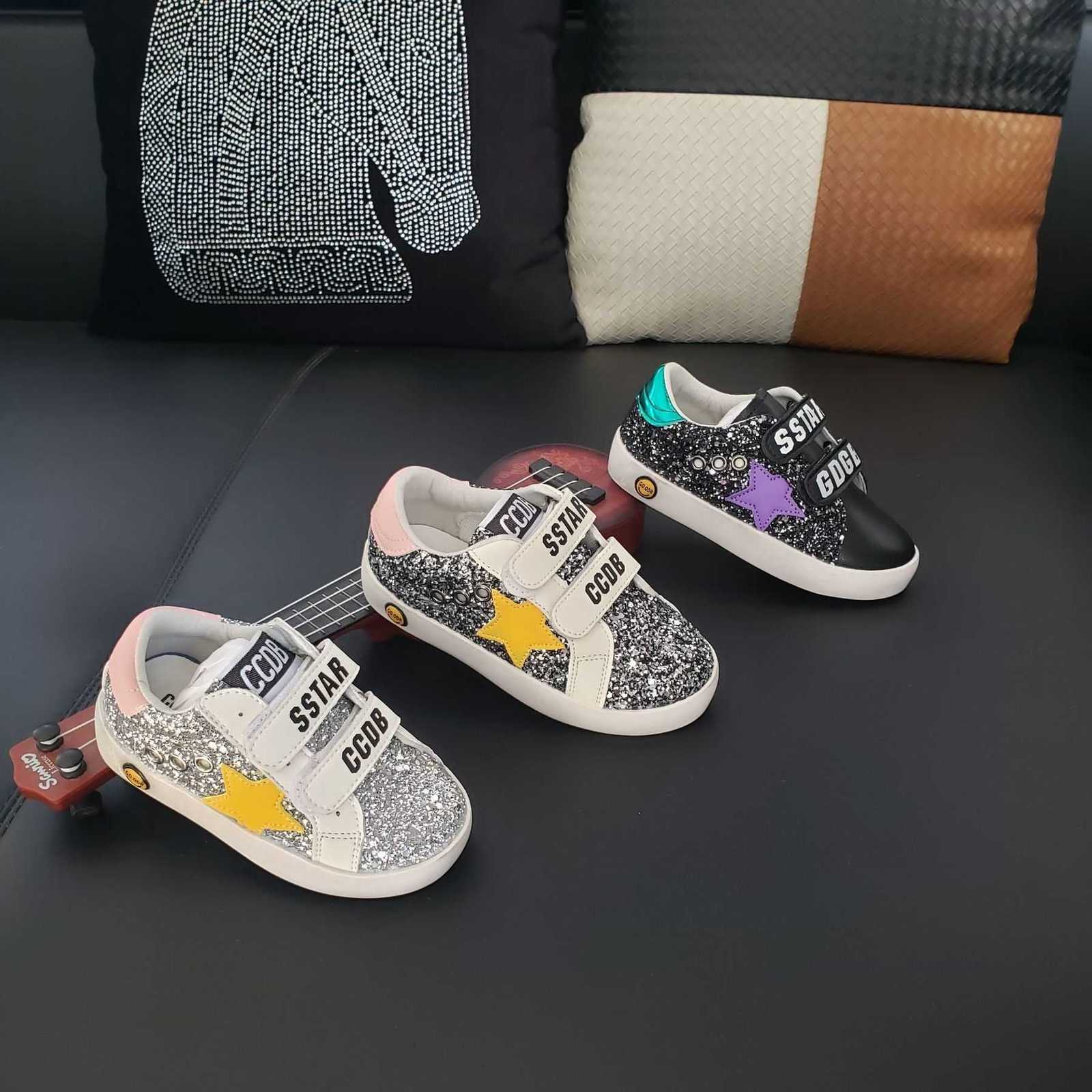 Baby Spring/Autumn Fashion Shining Corridor Style Cute Student Sneakers Flat Vulcanized Shoes Comfortable Childrens and Toddler Shoes X250322