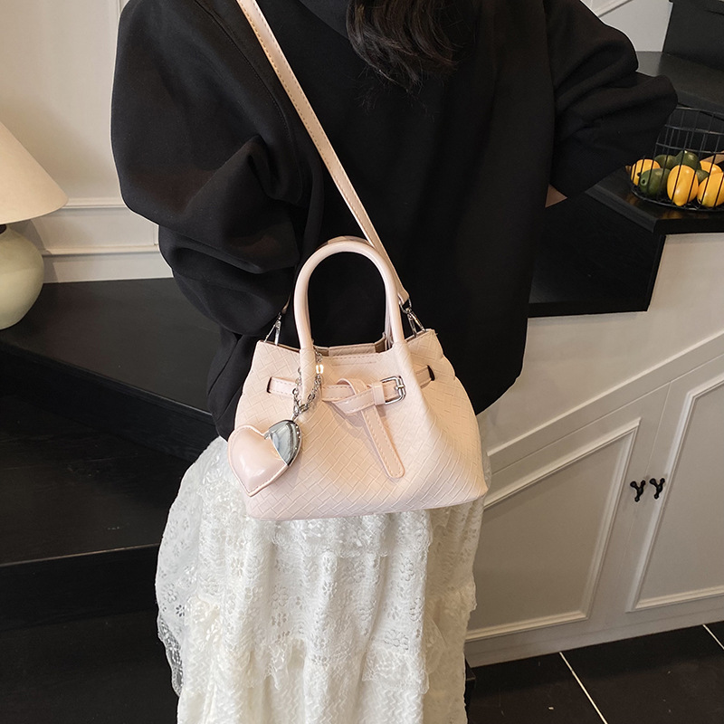 Luxury Bag 2025 New Fashion Women's Crochet Bag, Versatile Bohemian Crossbody Bucket Purse, Trendy Small Shoulder Tote