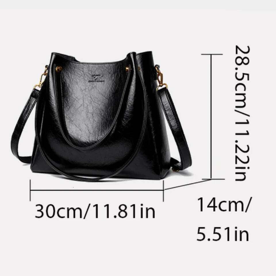 Handbags Designer 3 Layers Leather Hand Big Capacity Tote Bag For Women Vintage Top-Handle Shoulder Bags Suotong251016 Suotong251016 Suot251017