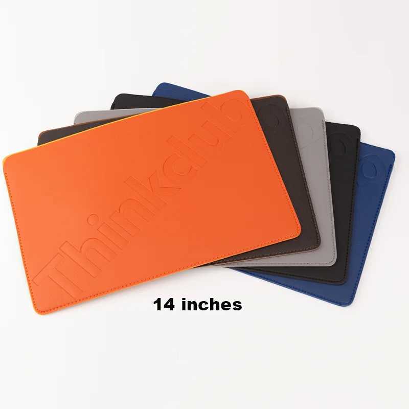 Laptop Sleeve Bag Case 14 Inch Notebook Bag Table Cover Nonmagnetic Tablet Laptop Inner Bag Water Shockproof Leather PC BagsW251015