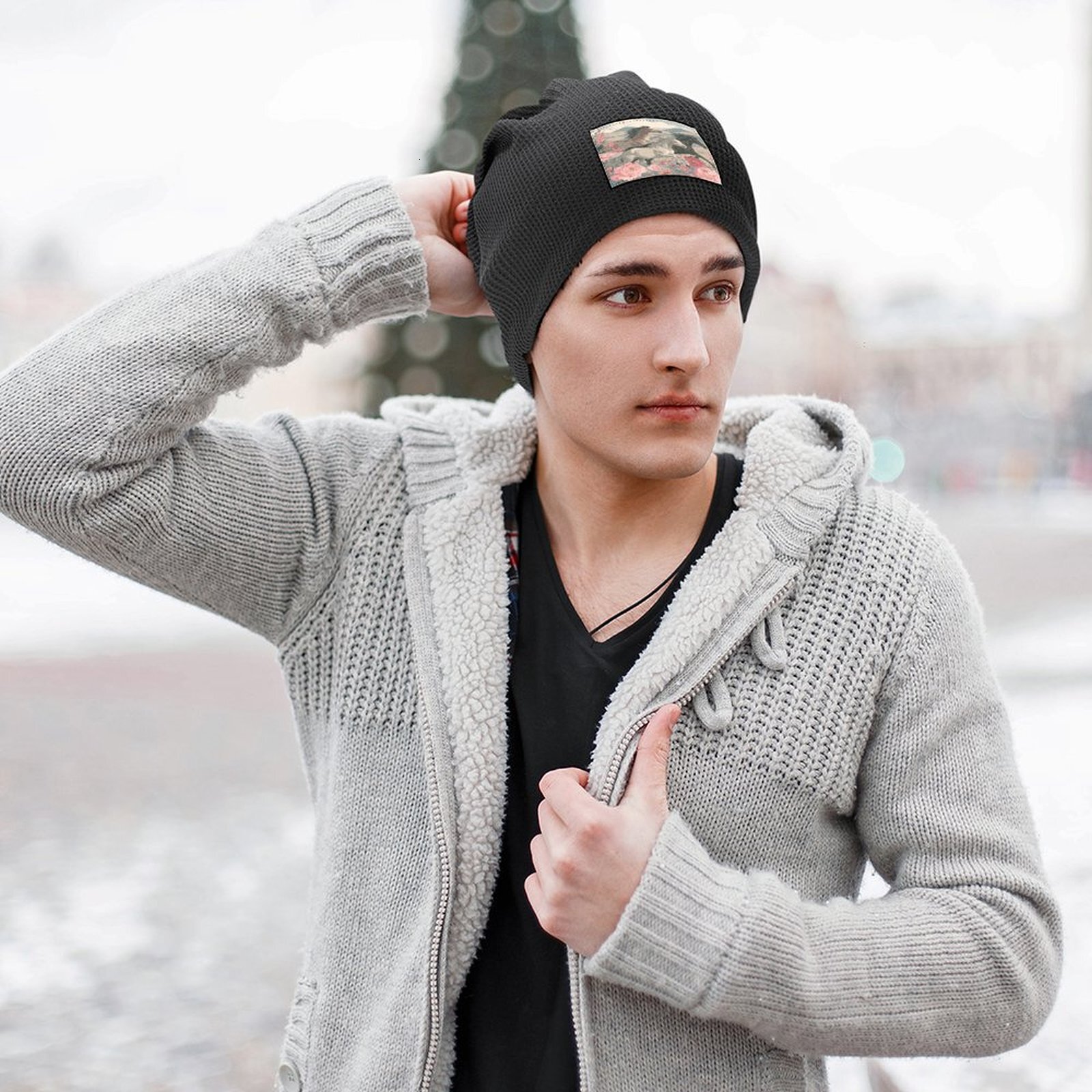 H Designer beanie hat luxury Horse Patterned beanie bonnet winter hat beanie mens womens beanie winter skull cap bobble hat polo beanie H38