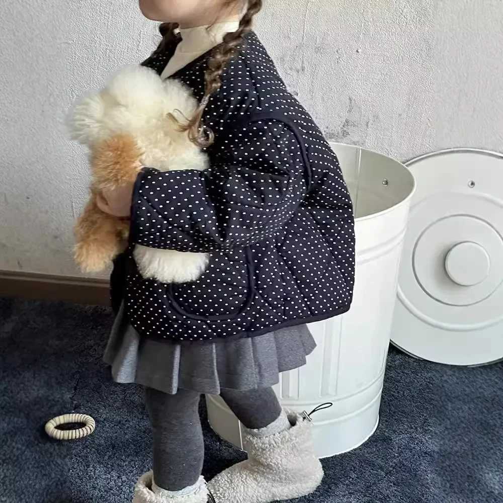 2024 New Children Clothing Children Korean Style Simple Casual Jacket Autumn and Winter Children Clothing Cotton JacketT251016