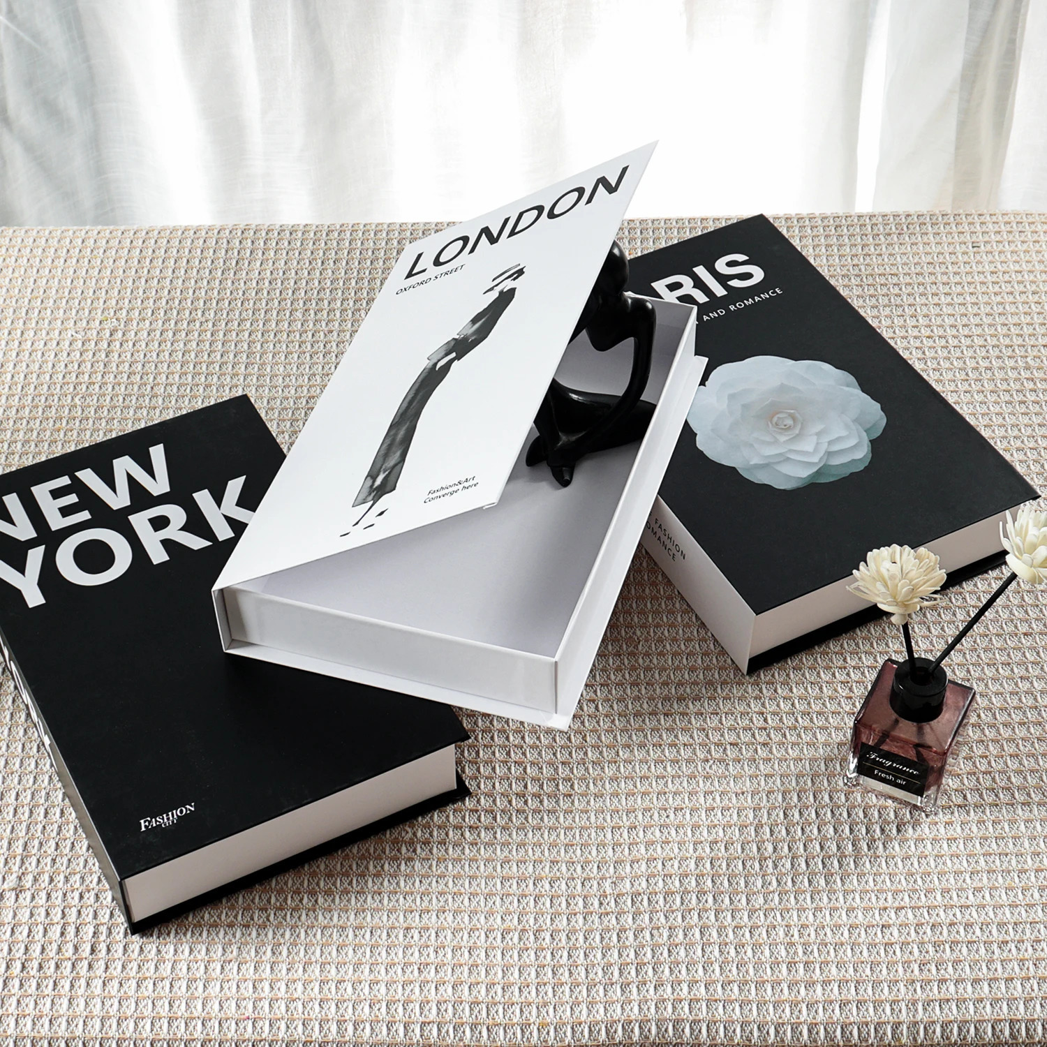 Books for Decoration Openable Simulation Book Storage Box Coffee Table Books Villa le Home Decor Shooting Props 251015