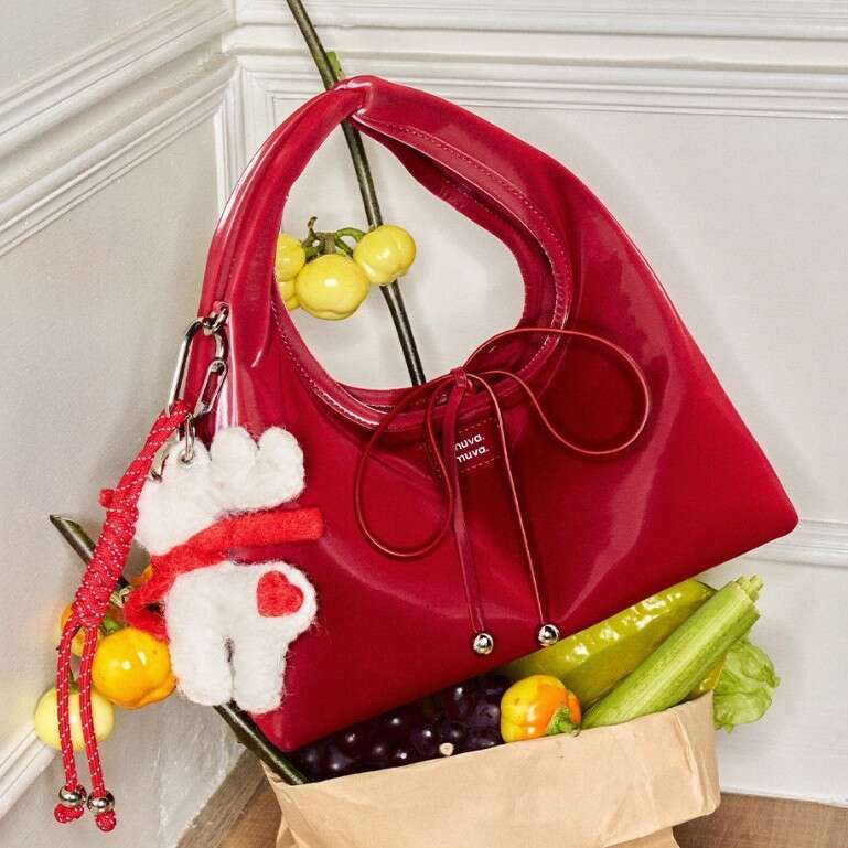 MUVA Triangle Rice Ball Handbag Can Be Carried on One Shoulder or Crossbody Women's Office Small Tote Bag 2025 New Product