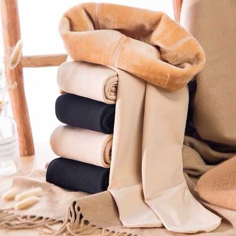 2025 Fleece Lined Tights Women Thermal Pantyhose for Women Winter Panty Polar Skin Black Effect Stockings Womens Thermal SockT251016