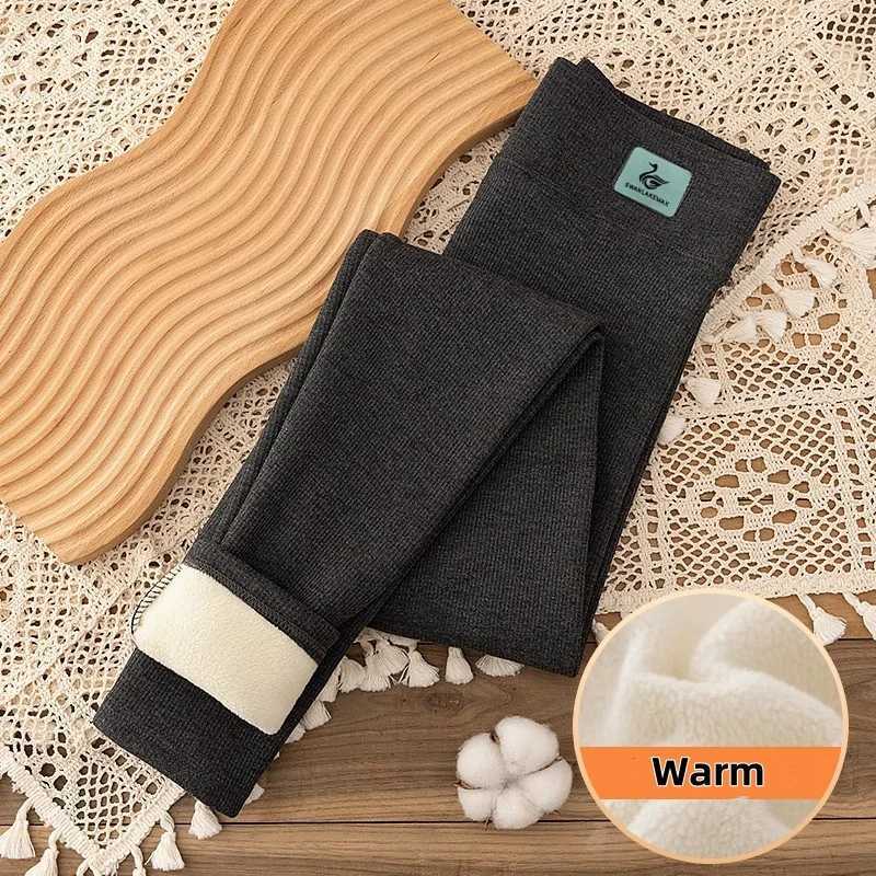 2025 New Cashmere Joggers Leggings Fashion Women Slim Fleece Autumn Winter Lamb Legging Office Lady Commute Warm Tights OutwearT251016