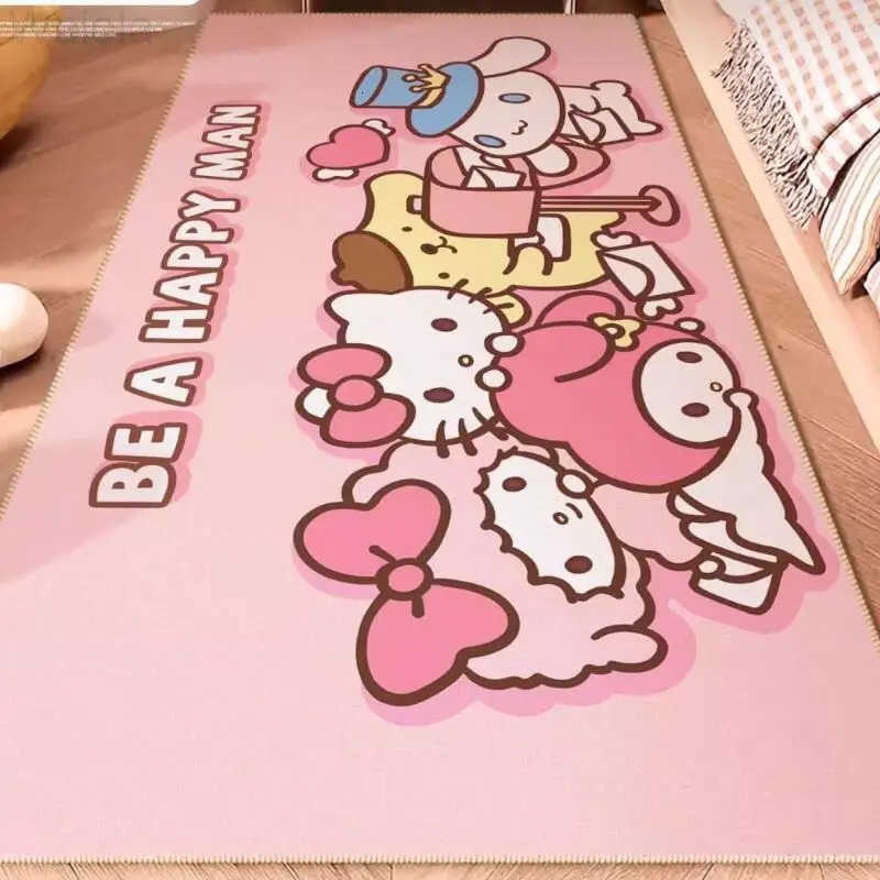 Sanrio Hot Hello Kitty Carpet Foot Mat Bedroom Floor Mat 12050Cm Room Bedroom Living Room Decoration Household Kawaii Anime New L251016