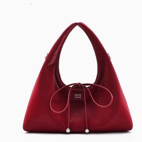 MUVA Triangle Rice Ball Handbag Can Be Carried on One Shoulder or Crossbody Women's Office Small Tote Bag 2025 New Product