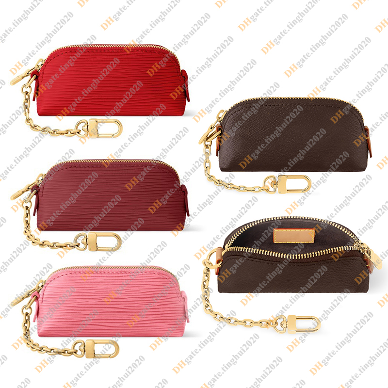 Ladies Fashion Casual Designer Luxury Cosmetic Lipstick Pouch Wallet Coin Purse Key Pouch Card Holder TOP Mirror Quality M25694 M25687 M25685 M25686 Pouch Purse