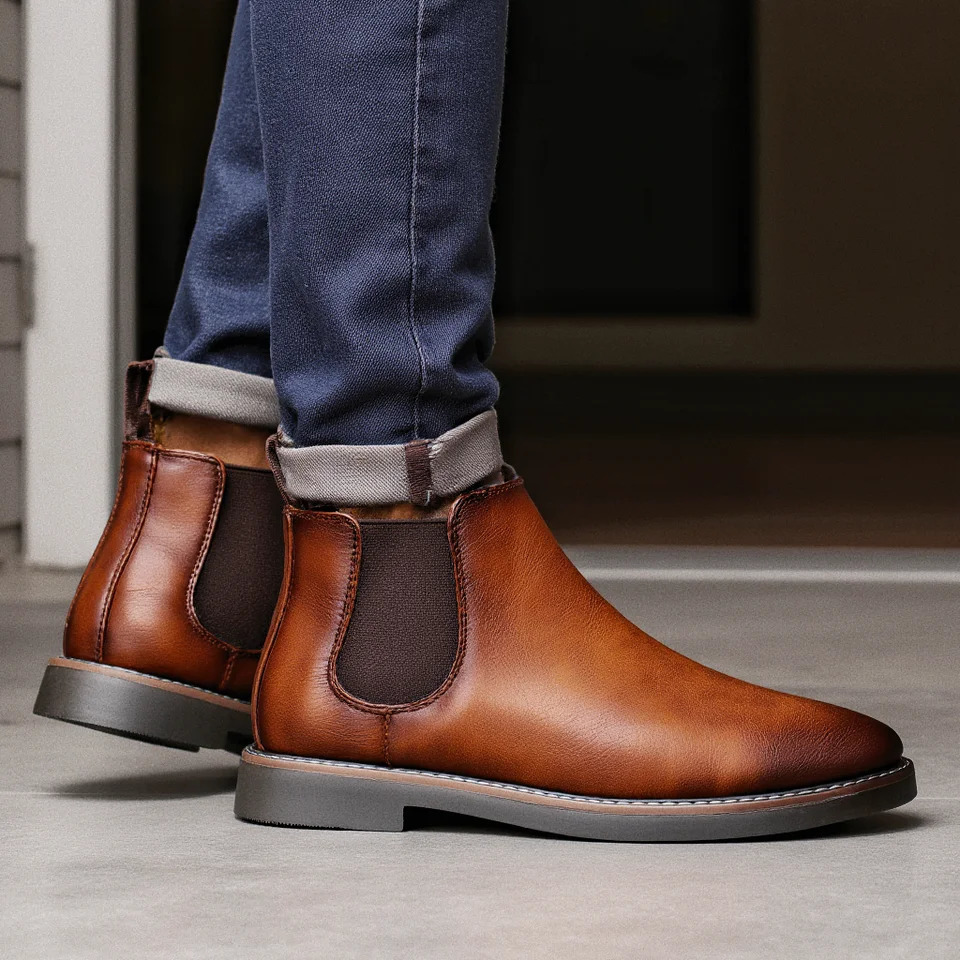 40 Men Chelsea Boots Retro Comfortable Fashion Men Boots 251023ww