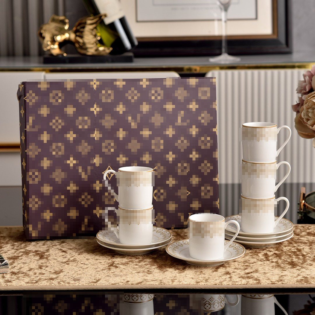 Elegant Vintage Ceramic Espresso Cup and Saucer Set, Perfect for Morning Coffee, Special Occasions, or Gifting, Featuring Timeless Design and Superior Craftsmanship