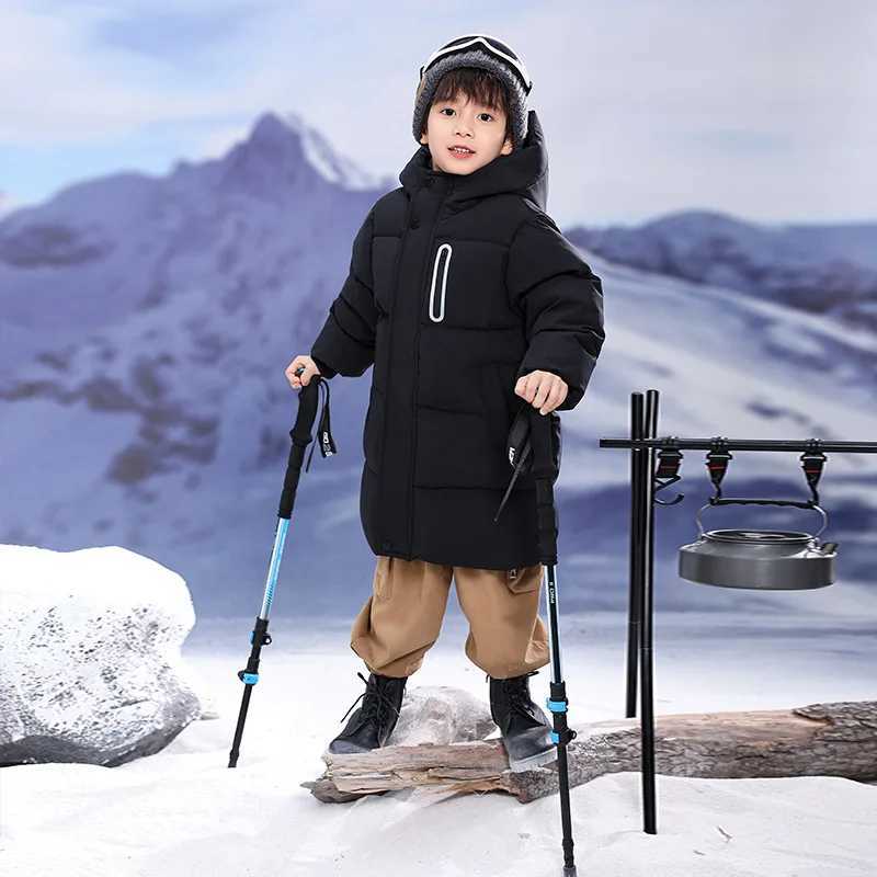 2025 New 3 to 10 Years Old Childrens Down Padded Jacket Medium Length Over The Knee For Boys And Girls Padded JacketT251016