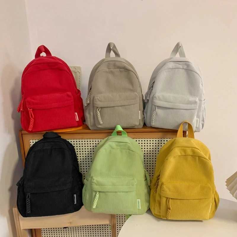 Corduroy Backpack for Casual Simple Women Backpack Versatile Travel Backpack Back To School Bags Class Bag for Girl Mochilas SacT251016