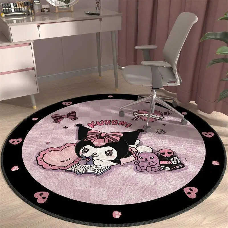 Sanrio Hot Cinnamoroll Bathroom Doormat Foot Mat Carpet Rotundity Kitchen Living Room Decoration Household 6060Cm Kawaii Anime L251016