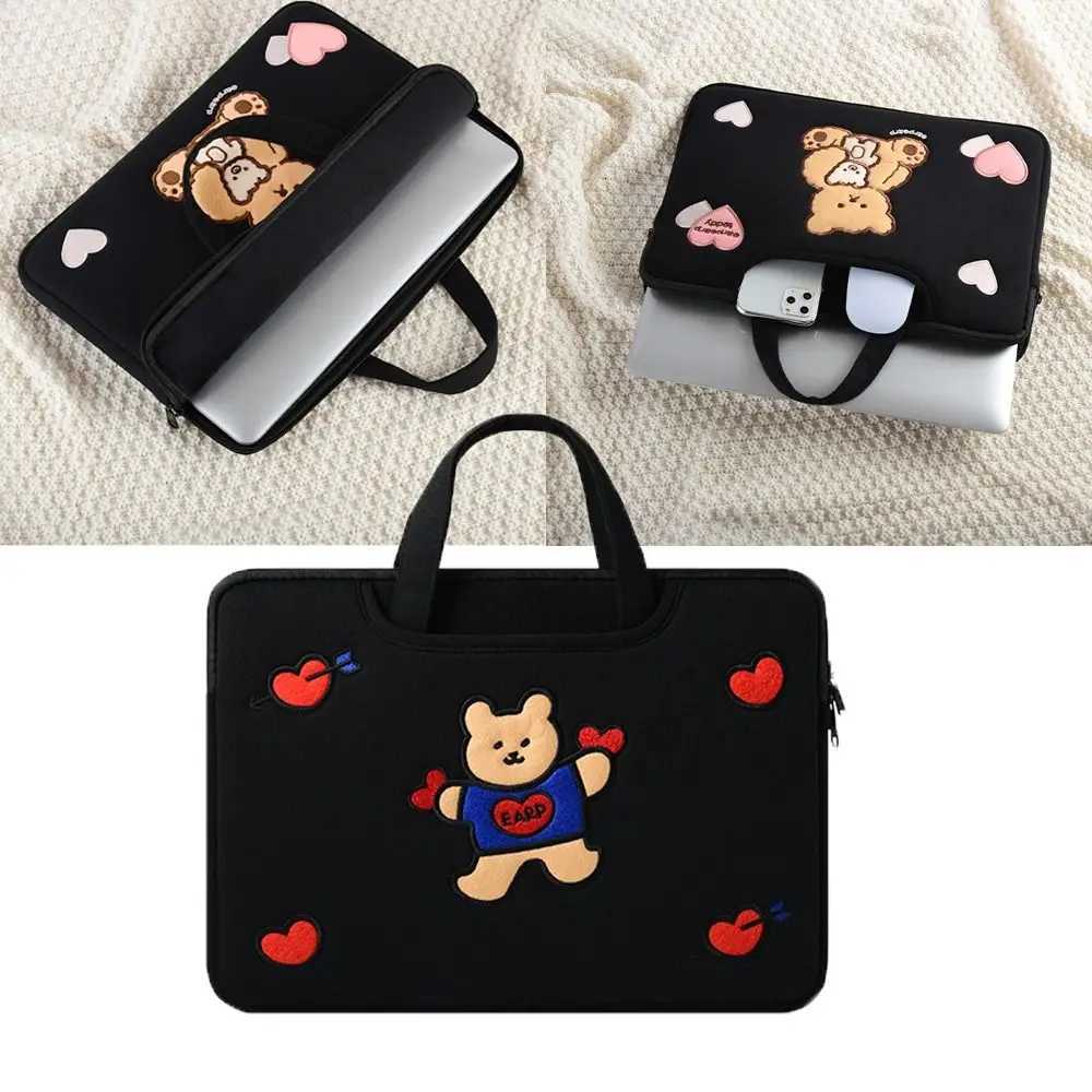 Universal Cartoon Laptop Sleeve Case Shockproof Large Capacity Computer Handbag Cute Embroider Tablet Protective CoverW251015