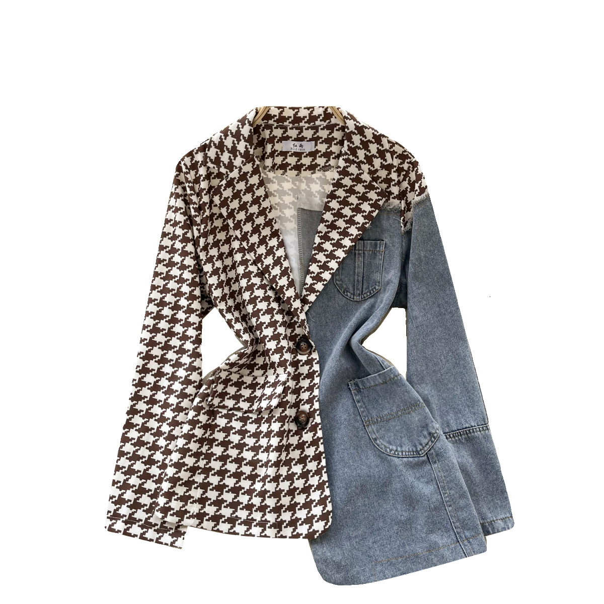 2025 autumn and design winter new lightweight luxury European American high-end women's patch designer jacket denim street style elegant fashiona