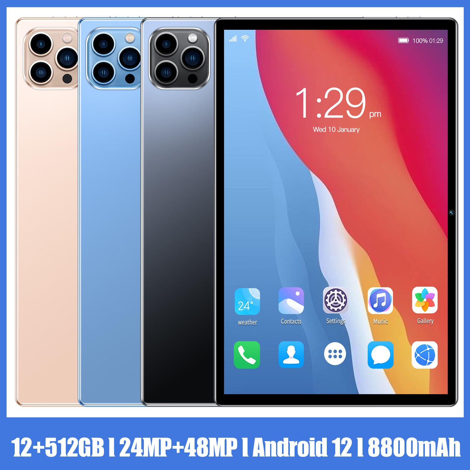 11-inch tablet for full-screen video calls in foreign trade on OZON, portable office and study device with touchscreen R250527