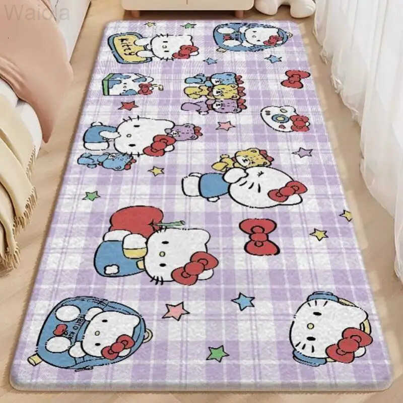 Sanrio Hot Hello Kitty Carpet Foot Mat Bedroom Floor Mat 12040Cm Room Bedroom Living Room Decoration Household Kawaii Anime New L251016