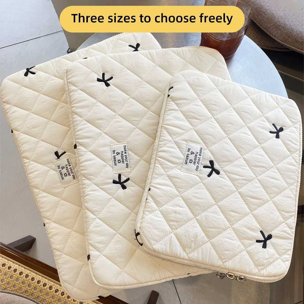 New Bowknot Fluffy Laptop Bag 111315In Shockproof Tablet Sleeve Case Printing Computer Cover Bag for iPad Tablet ProtectionW251015