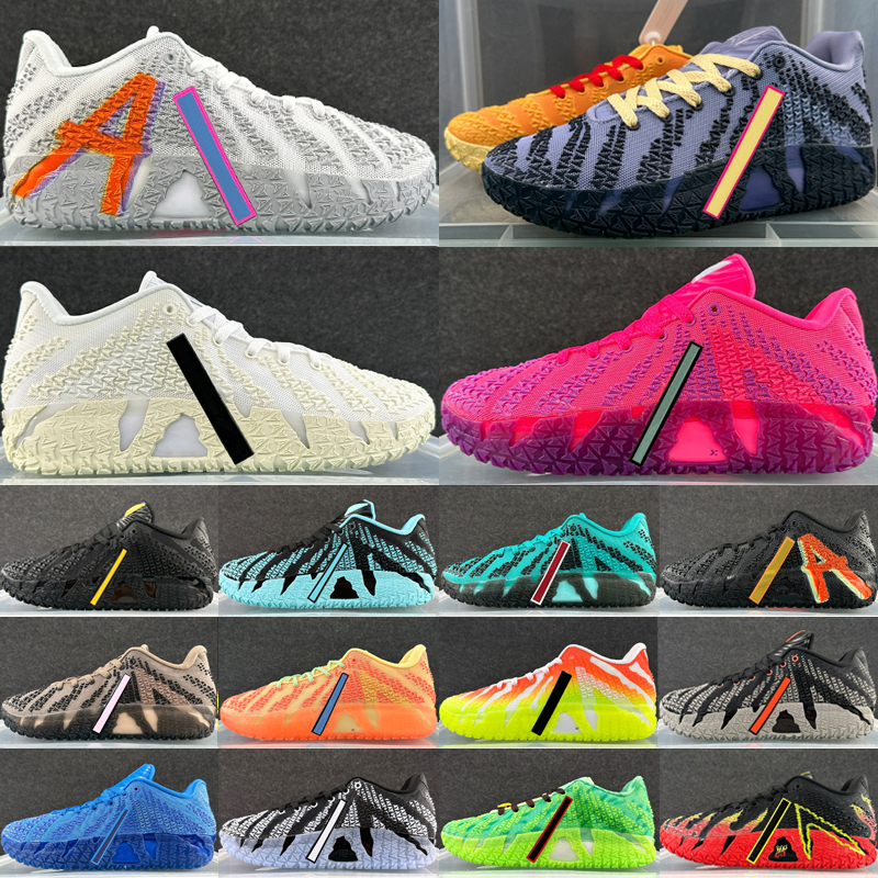 Top JA 3 3s Men Women Basketball Shoes Morants Designer Trainers Volume Hyper Pink Mint Foam Turbo Green NY Outdoor Sneakers Size 36-46