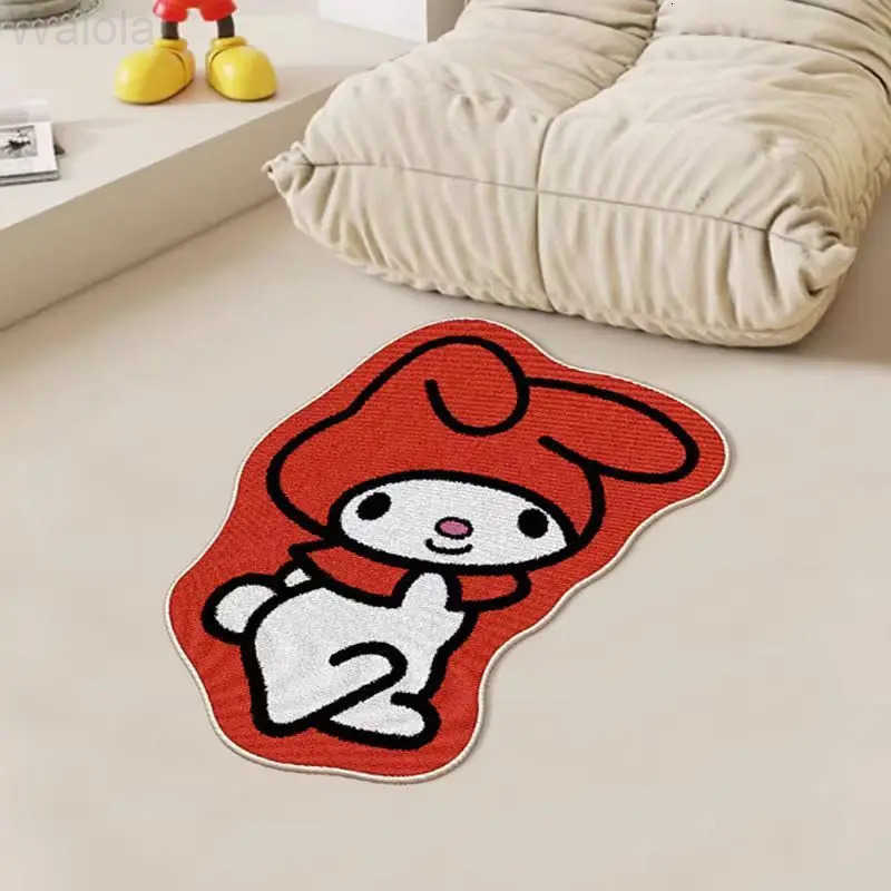 Sanrio Hot Hello Kitty Doormat Foot Mat Carpet 6060Cm Bathroom Kitchen Living Room Bedroom Decoration Household Kawaii Cartoon L251016