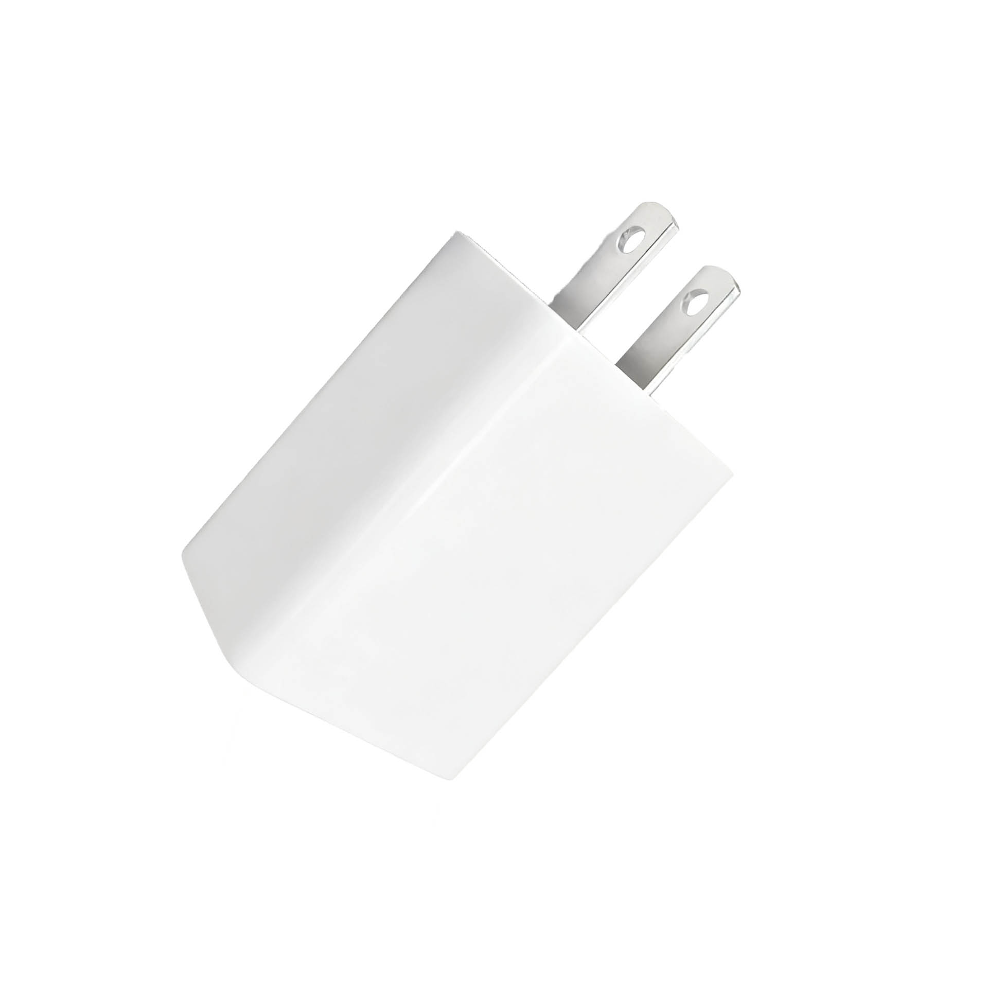 Compact White US Plug USB Charger, Essential Power Solution for American Mobile Gadgets