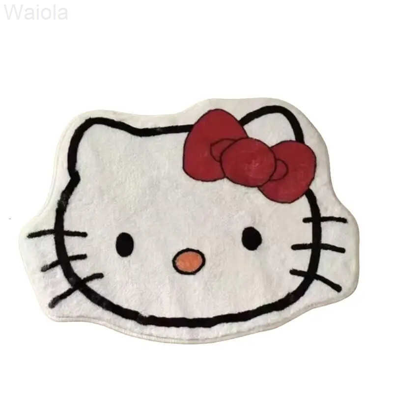Sanrio Hot Hello Kitty Carpet Doormat Foot Mat Living Room Bedroom Bedside Household Decoration 6080Cm Kawaii Anime New Style L251016