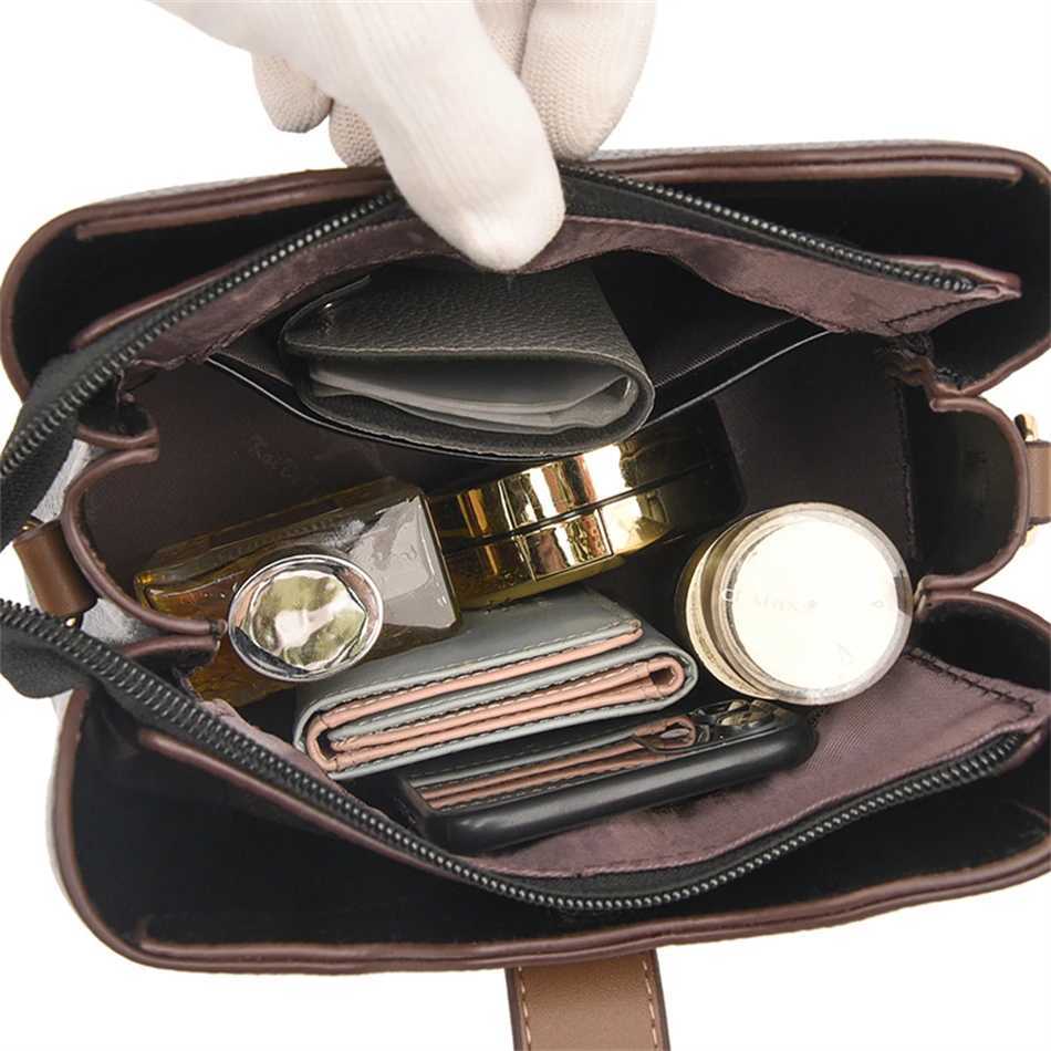 3layer Large Capacity Purses and Handbags Crossbody for Women Designers High Quality Leather Fashion New Messenger Shoulder BagL251016