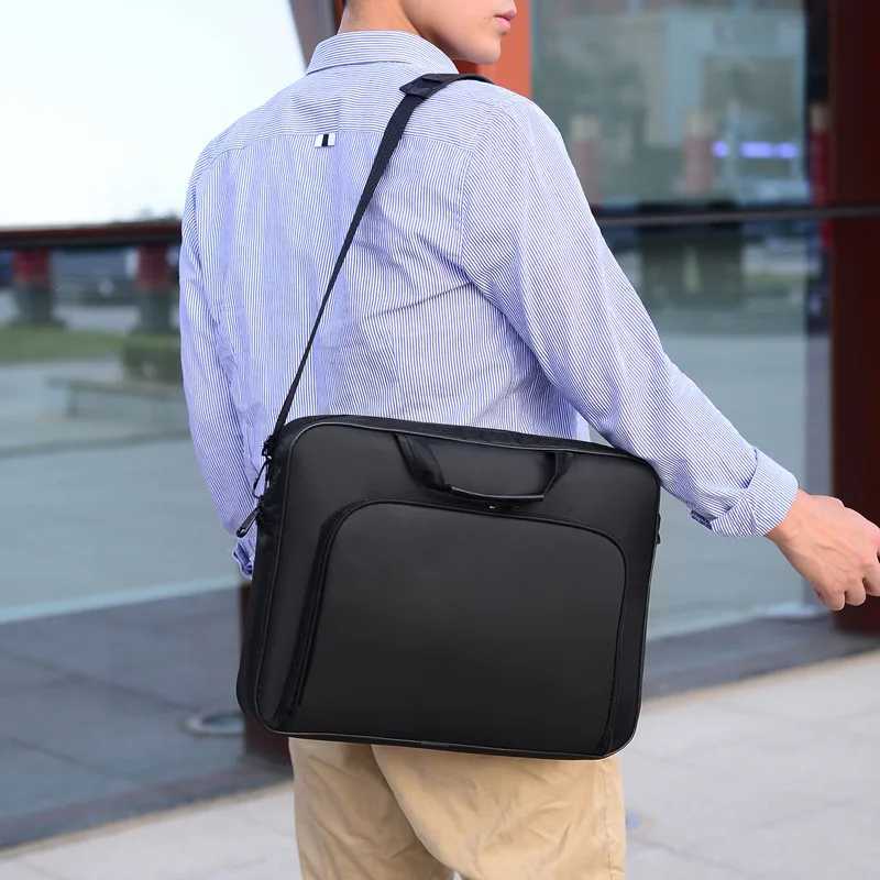 15617inch Business Office Laptop Bag Large Capacity Handheld Shoulder Crossbody Bag for Men Executive Briefcase Hot SaleW251015