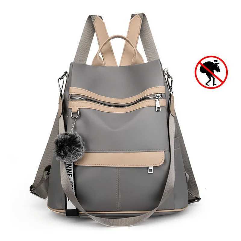 3 In 1 High Quality Antitheft Backpack Women Waterproof Oxford Shoulder Bags School Bags for Teenager Girls Rucksack Travel BagT251016
