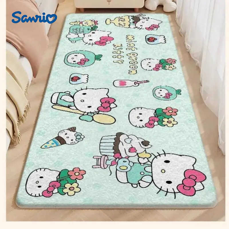 Sanrio Hot Hello Kitty Carpet Foot Mat Bedroom Floor Mat 12040Cm Room Bedroom Living Room Decoration Household Kawaii Anime New L251016