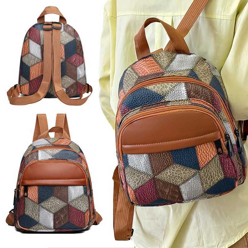 Neutral color backpack for men and women suitable for travel school outings and schoolbags for studentsT251016