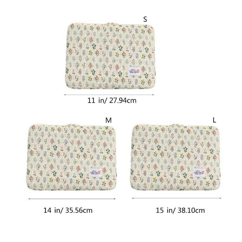 Design Fashionable Laptop Sleeve with Floral Print Versatile Laptop Case for StudentsW251015