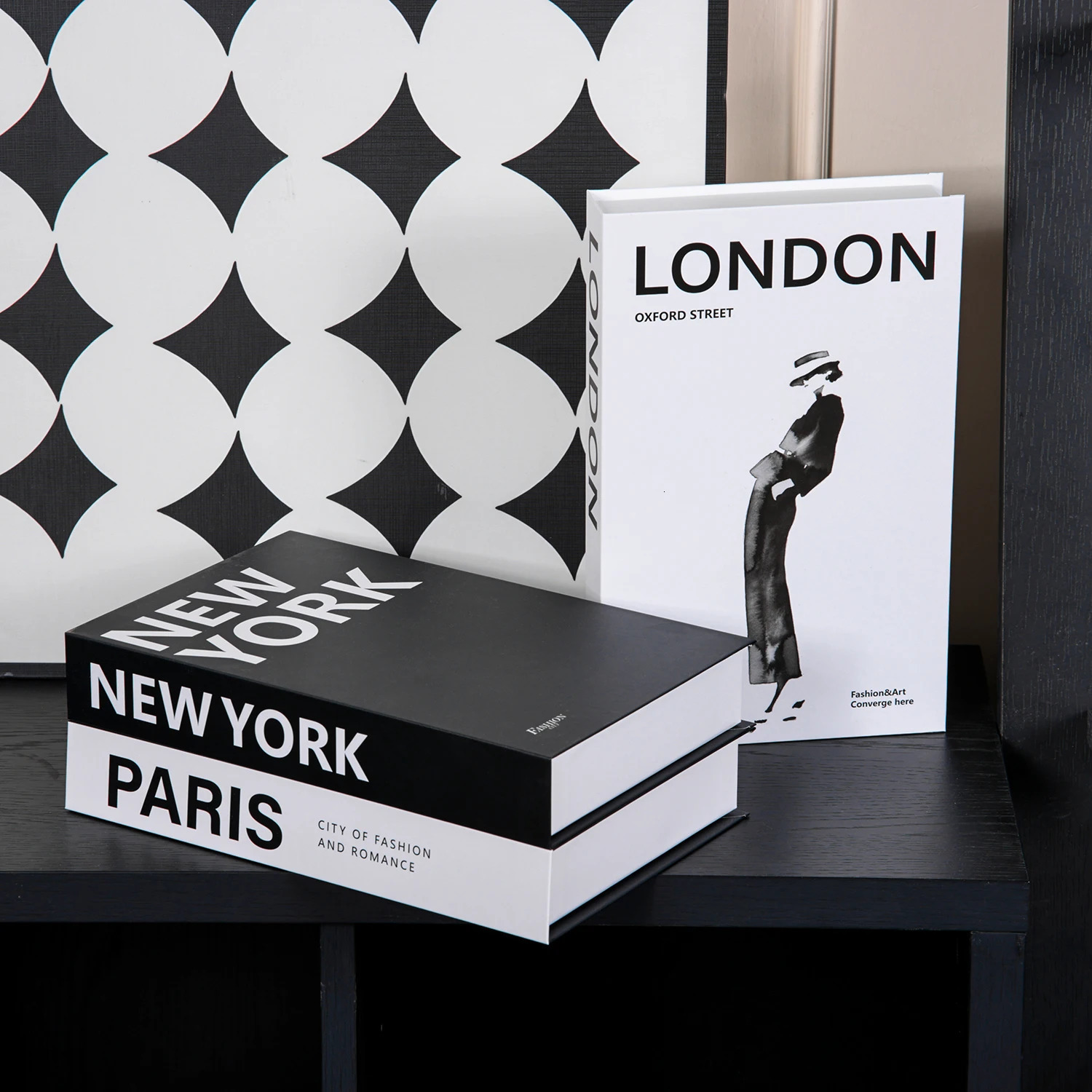 Books for Decoration Openable Simulation Book Storage Box Coffee Table Books Villa le Home Decor Shooting Props 251015 - view 4