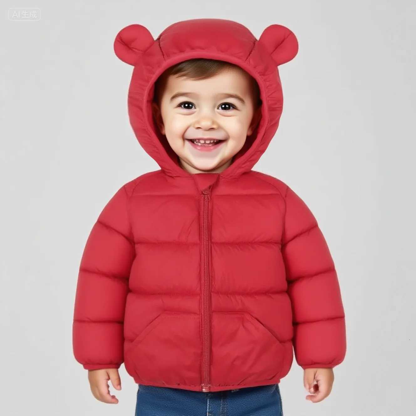 Down Coats Hooded Jackets Parkas Outerwear Outfit Fashion Simple Kids Clothing Children Cotton Child Boys Girls Warm WinterT251016