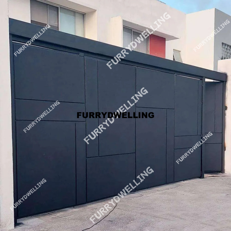 Hongzhi New House Gates Casement Sliding Door Main Aluminum Fence Entrance Exterior Patio Dwe74 Back Side Doors Home Decor Custom Panel