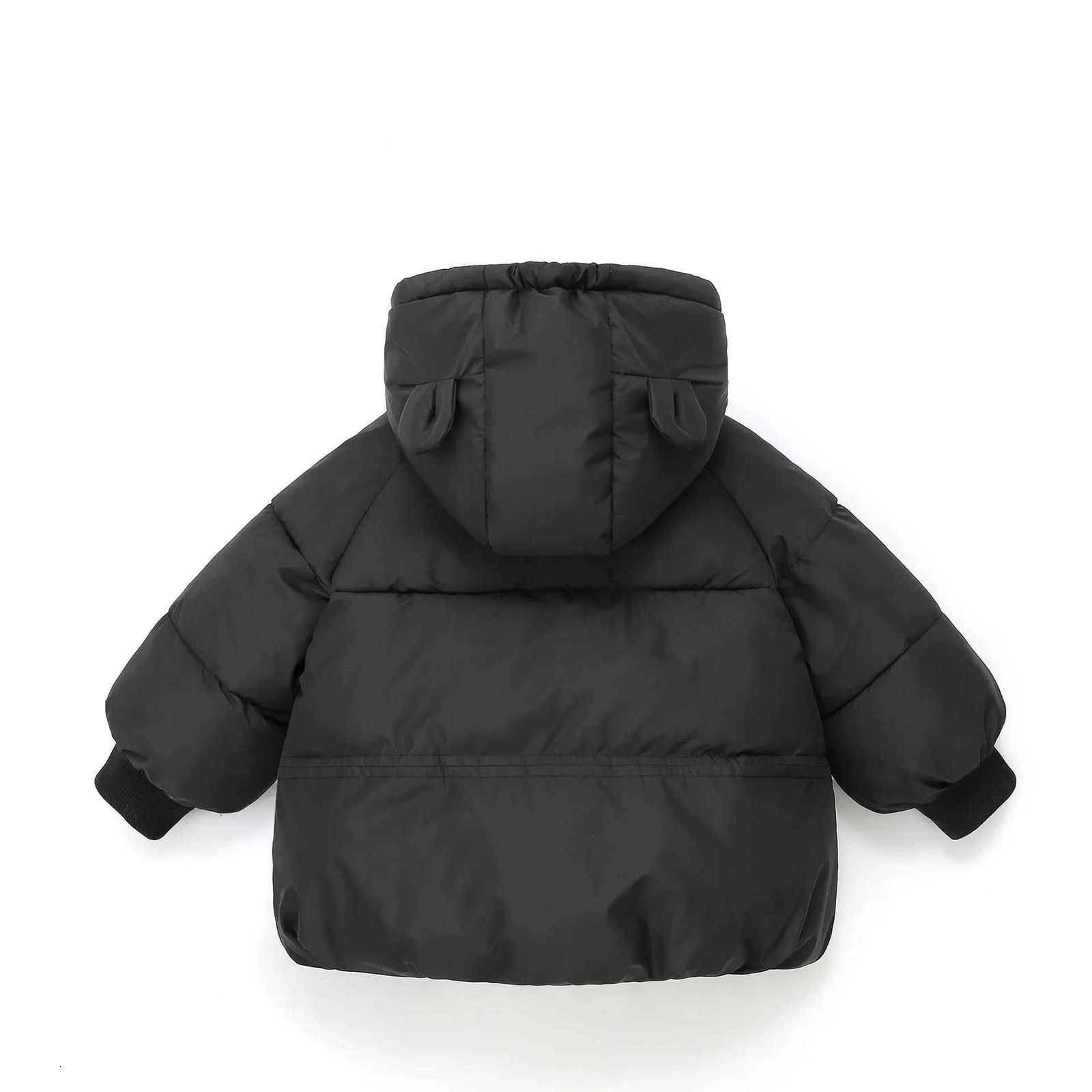 2025 Kids Winter Puffer Coat Cartoon Animal Ear Hooded Jacket Boys Girls Thickened Cotton Padded OuterwearT251016