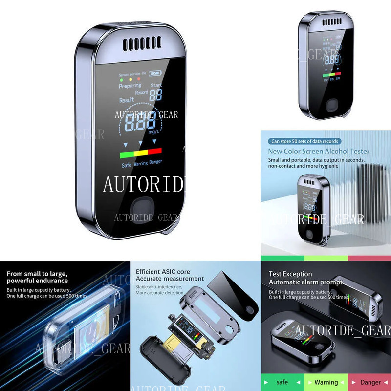 New Newest Portable Professional Breathalyzer With LCD Utor28 Display Electronic Digital Contactless Breath Alcohol Tester