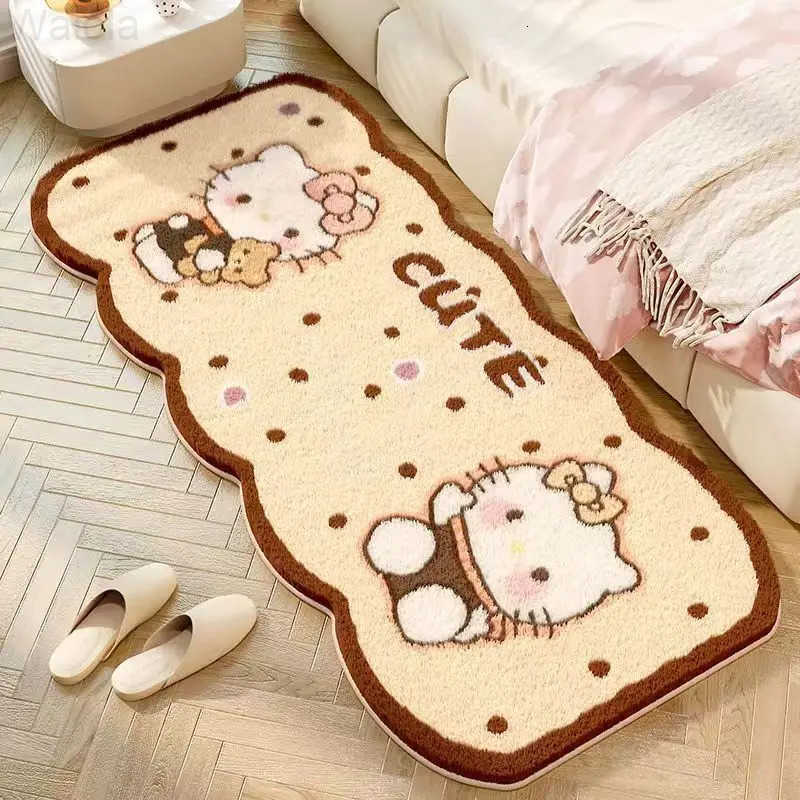 Sanrio Hot Hello Kitty Carpet Foot Mat Bedroom Floor Mat 12050Cm Room Bedroom Living Room Decoration Household Kawaii Anime New L2510161