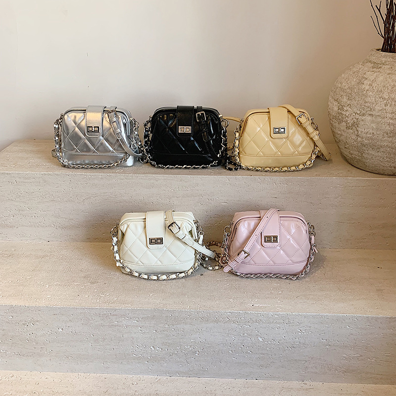 2025 Luxury Designer Women's Handbag, Quilted Pattern with Chain Strap, Elegant Top-Handle & Crossbody Bag Free Shipping