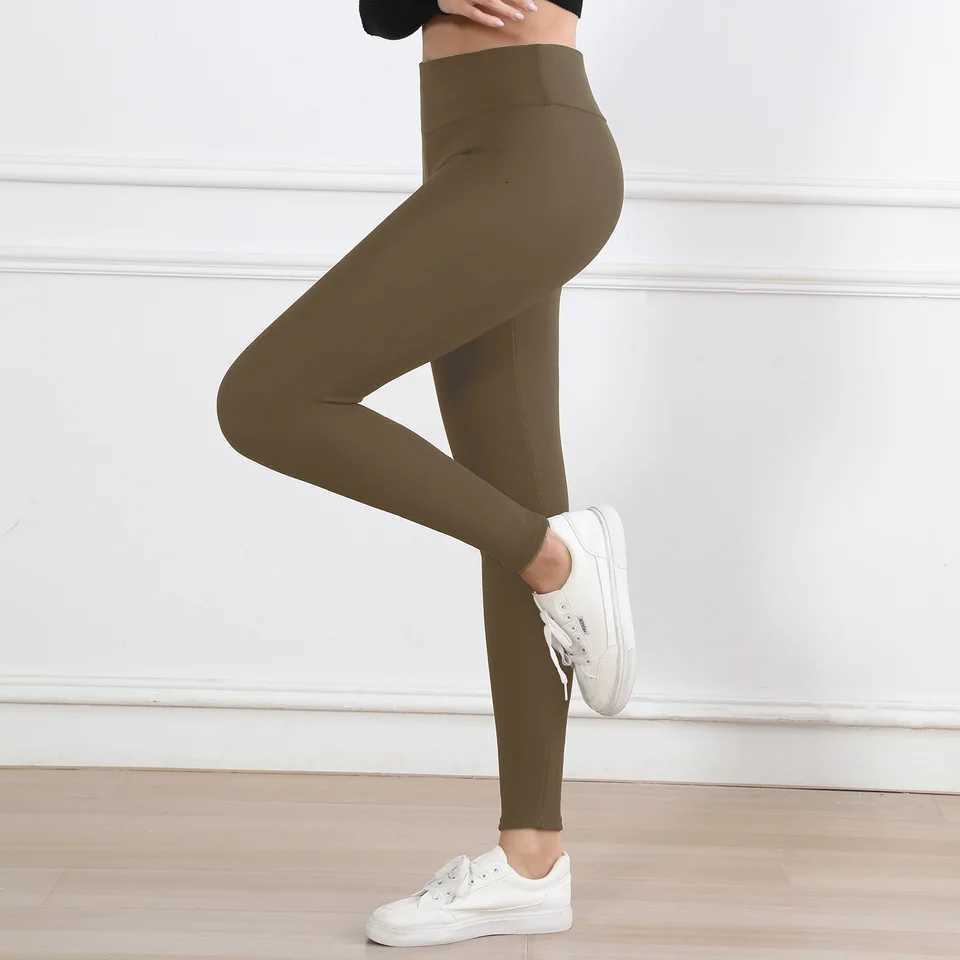 Winter Leggings Women Thick Velvet Black Warm Leggings Women Stretch High Waist Prevent Cold Super Warm PantsT251016