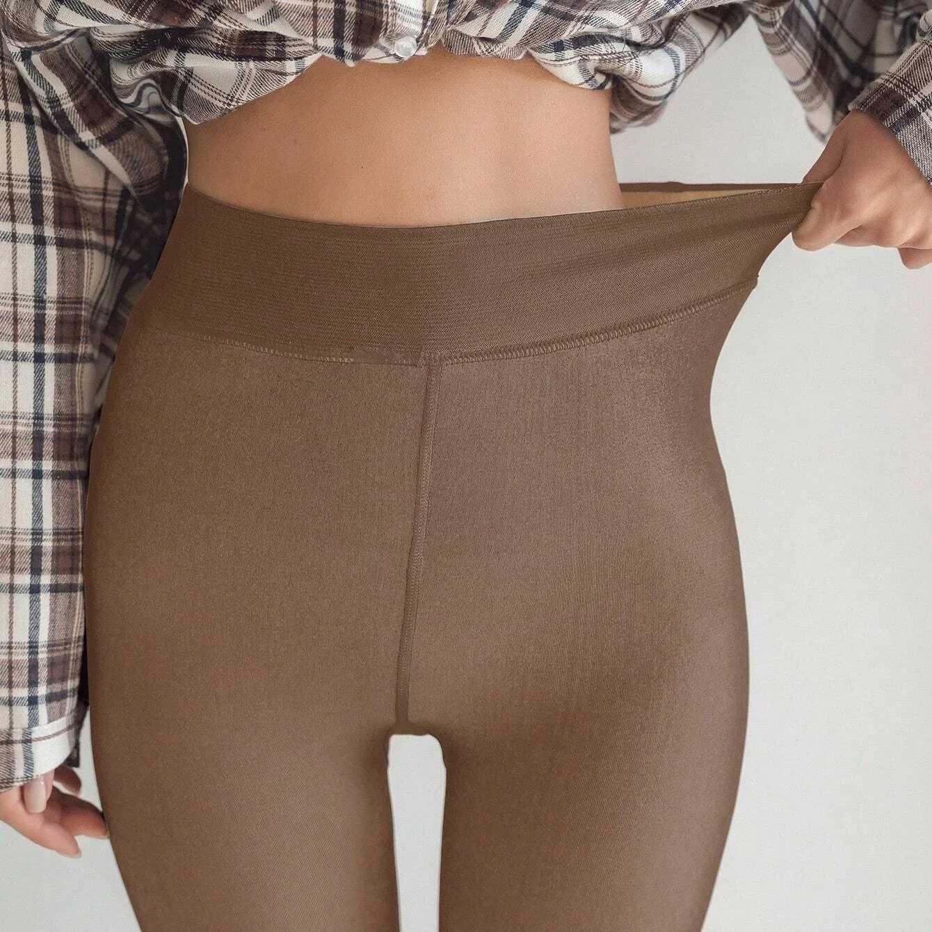 1 Piece Womens Leggings With Fleece Thickening Over The FallWinter Daily Thermal PantyhoseT251016