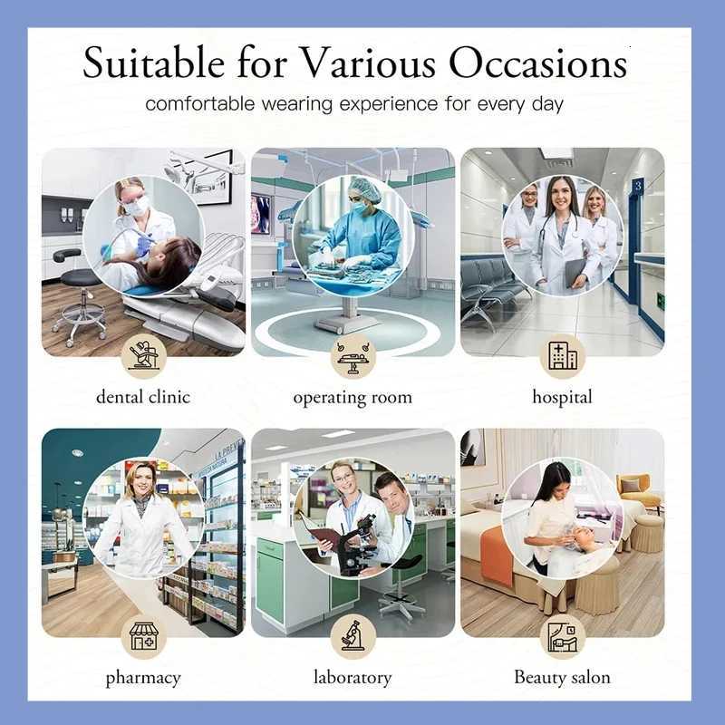 New Nurse Uniforms Elasticity Tops Pants Woman Man Scrubs Set Straight Trousers Dental Hospital Clinic Workwear Medical Uniforms X251016